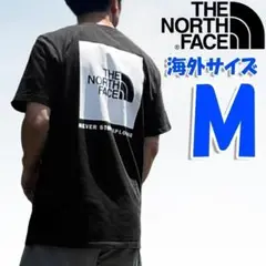 ノースフェイス Tシャツ メンズ 黒 半袖 海外M 日本L相当 box