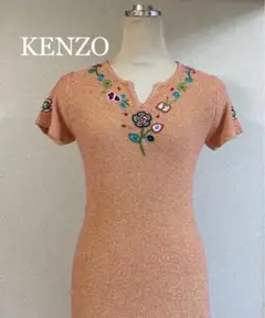 KENZO club サマーニット 刺繍ワンピース