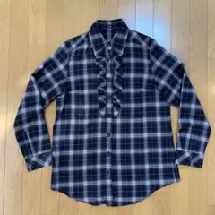 ESPÉRIE チェック柄フリルシャツ
