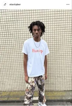 新品未使用 Etavirp Logo Tee. (AshxOrange) M