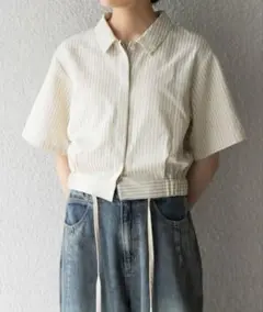 【美品】KBF コンパクトストライプシャツ