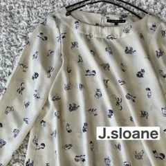 J.sloane　ジェイスローアン　ねこ　ブラウス　猫好きさん　とろみ