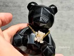 《オブシディアン＊カクカクくまのカービング×大》