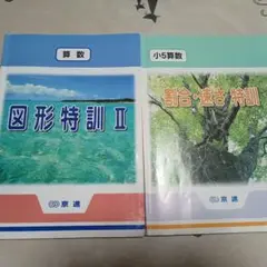図形特訓II & 小5算数割合速さ特訓2冊セット