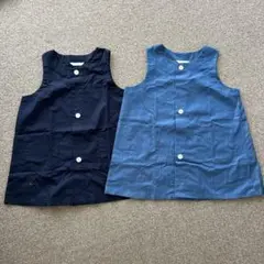 140 前開きスモック 2枚セット