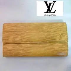 正規品 美品 ルイヴィトン エピ 長財布 黄色い