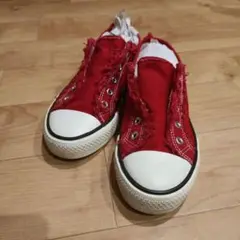 Candy Paradis レッド スニーカー スリッポン M