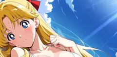 A4ポスター セーラーヴィーナス　愛野美奈子　ファンアート　美少女　水着　高画質
