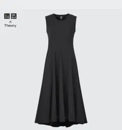 UNIQLO × Theory ウルトラストレッチフレアロングワンピース　L