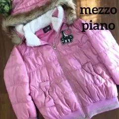 メゾピアノ ピンク リボン コート ジャンパー ジャケット135㎝
