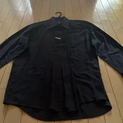 ダークブルー 長袖シャツ Lサイズ