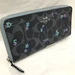 5880 COACH シグネチャー アコーディオンジップ