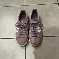 adidas パープル スエード スニーカー