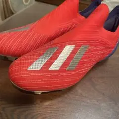 アディダスサッカースパイク エックス18.1紐なし