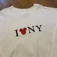90s THE Disney store アイラブニューヨーク 刺繍 スウェット