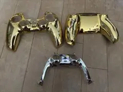 PS5 コントローラーカバー ゴールド シルバー