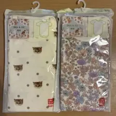 ユニクロ PAUL&JOE ポール&ジョー 2枚 ボディスーツ ロンパース 90