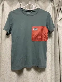 グレー コットン Tシャツ オレンジポケットストレッチ快適　160cm