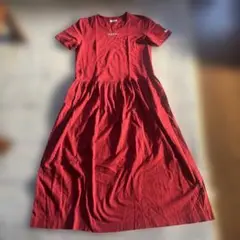 ピンクハウス　赤色ワンピース