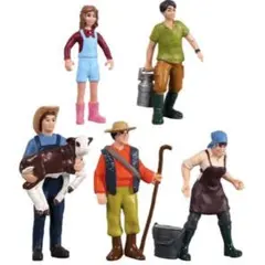 UPCOT フィギュアセット 5体 コレクション 模型 ジオラマ ミニチュア
