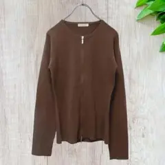 ☆ROCK BABE (F) レディース ニットカーディガン ブラウン 美品