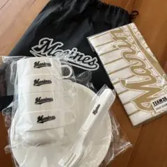 未使用　非売品　千葉ロッテマリーンズ　ピクニックカトラリー　手拭い　セット
