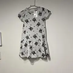【新品】H&M総うさぎ柄ワンピース110