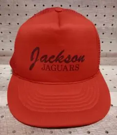 未使用 米国80～90sトラッカーキャップ ジャガー イン ジャクソン