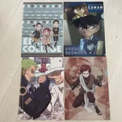 クリアファイル 4枚セット アニメキャラクター