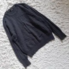 カシミヤ100％ ニットプルオーバー (M) セーター クルーネック 秋冬