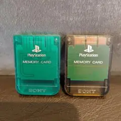 SONY PS1 メモリーカード 15ブロック ２枚【動作読み込みOK】日本製