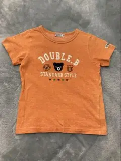 ダブル ビー Tシャツ サイズ110 オレンジ DOUBLE B ミキハウス