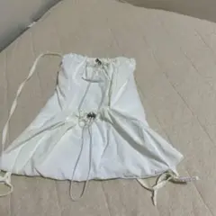ホワイトドローストリングナップザック