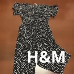H&M 花柄ジャンプスーツ 12B (US 7)