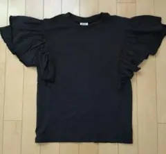 BREEZE フリル袖 Tシャツ size 140 ブラック