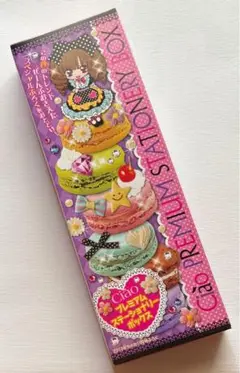 未開封 平成 ちゃお 付録 マカロンケース ちびねこぺんポーチ チョコボールペン