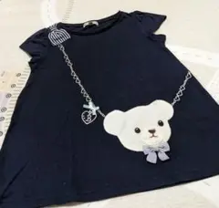エニィファム　Tシャツ　130 ネイビー　紺