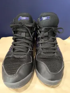 ☆値下げ☆ASICS バスケットシューズ ブラック/パープル　25センチ