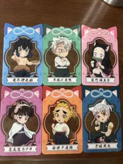 鬼滅の刃　ナムコ　クリアカード　伊之助　実弥　カナヲ　千寿郎　天元