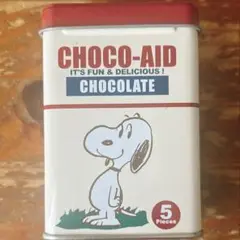 チョコエイド缶　スヌーピー