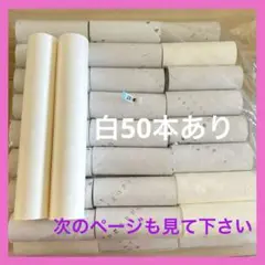 トイレットペーパー空き芯 白と茶色