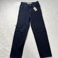 未使用　Levi's silver Tab バギーパンツ　ブラック　ダメージ加工