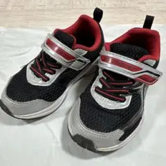瞬足　SHUNSOKU 赤　黒　16cm スニーカー　運動靴