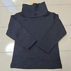 黒 タートルネック トップス80