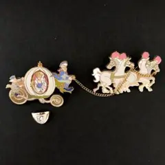ディズニー　シンデレラ　ピンバッジ 難あり