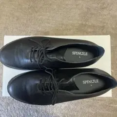美品SPINGLEブラックスニーカー L26.5cm SP-6128 Black