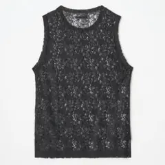 ⭐️極美品⭐️ JUHA FLOWER LACE ノースリーブ カットソー 3
