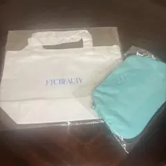 FTC BEAUTY ターコイズコスメポーチ　トートバッグ　セット