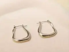 191大人気！シルバーフープピアス 316ステンレス 18Kゴールドコート