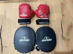 ENJOY FAMILY ボクシンググローブとパンチングミットセット